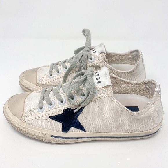 Golden Goose Shoes - Golden Goose V-Star LTD sneakers with black suede star and embroidered lettering